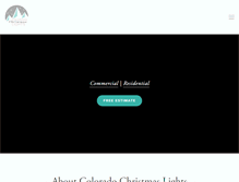 Tablet Screenshot of coloradochristmaslights.com